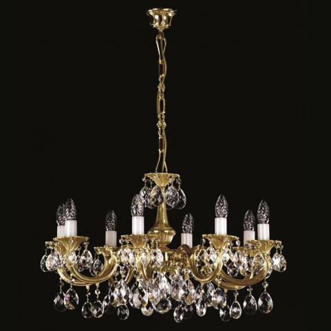 Люстра Art Glass ALICE VIII. NICKEL ANTIQUE CE - 8006