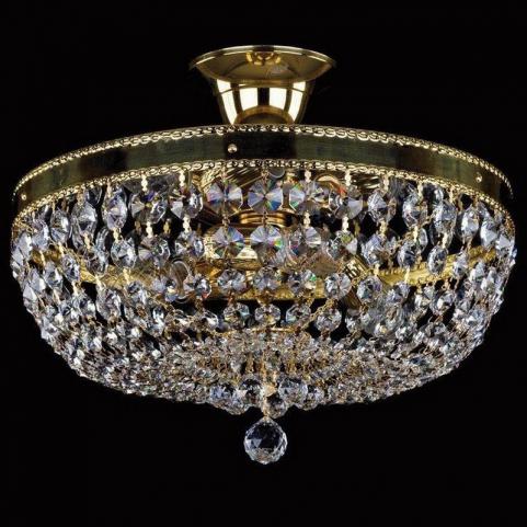 Люстра Art Glass GERTA DIA 350 BRASS ANTIQUE SP