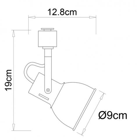 Трековый светильник Arte Lamp Jovi  A1677PL-1GO