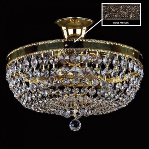 Люстра Art Glass GERTA DIA 350 BRASS ANTIQUE SP