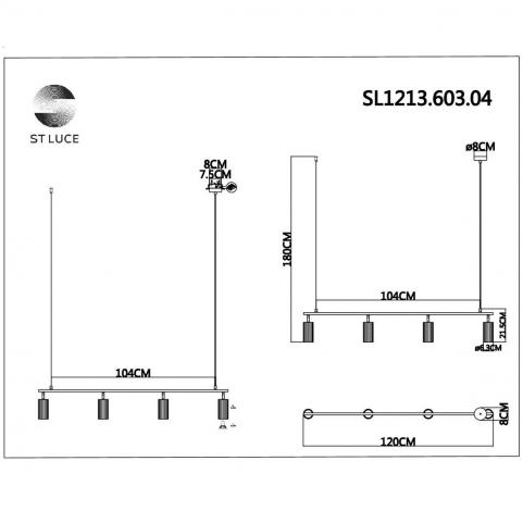 ST Luce Подвесной светильник ST-Luce Kendo SL1213.603.04