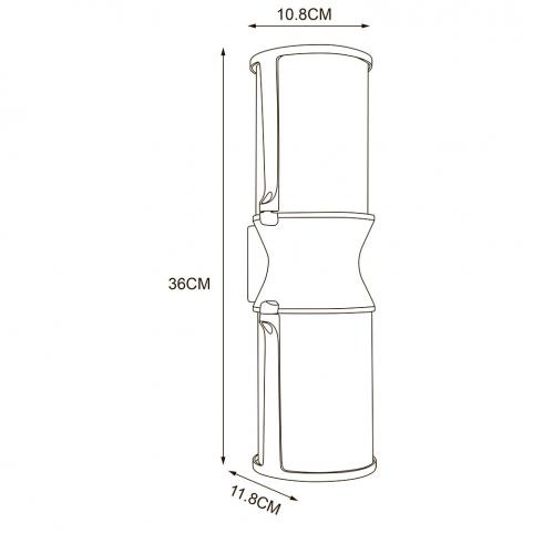 Настенный уличный светильник Arte Lamp Minchir  A8306AL-2BK