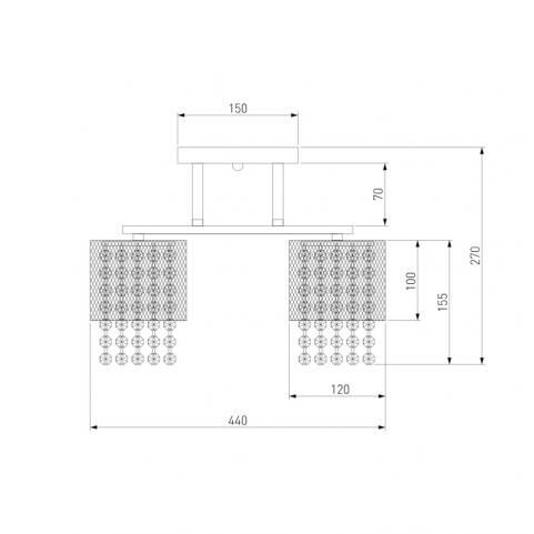 Люстра Eurosvet Bonnie 30137/5 хром