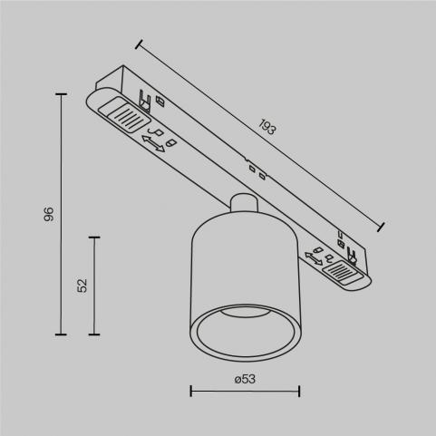 Трековый светильник Maytoni Technical Exility 4000K Alfa S TR132-2-7W4K-W