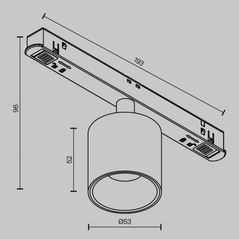 Трековый светильник Maytoni Technical Exility 2700-6000K Dim Smart Alfa S TR132-4-7W-DS-B