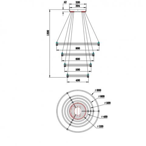 Подвесной светильник Stilfort Tooring 4006/02/04P