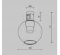 Трековый светильник Maytoni Technical Flarity 3000K Bubble TR148-1-3W3K-BS